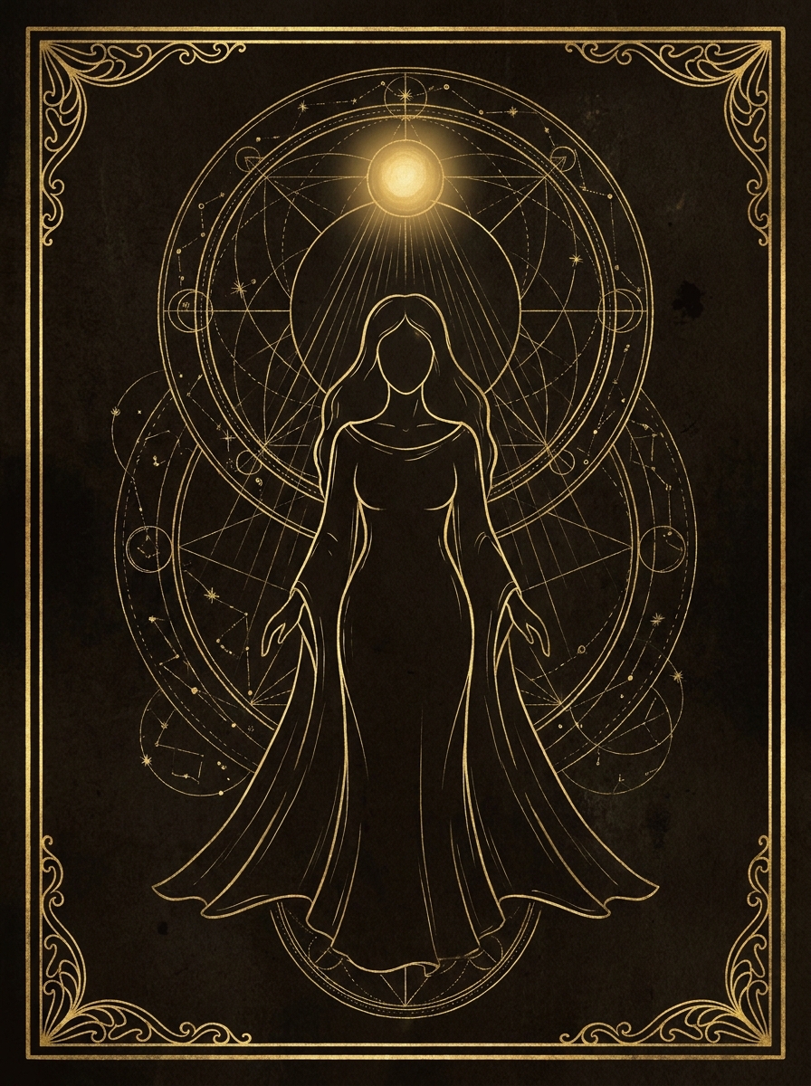 Illustrated archetype card art for The Sovereign